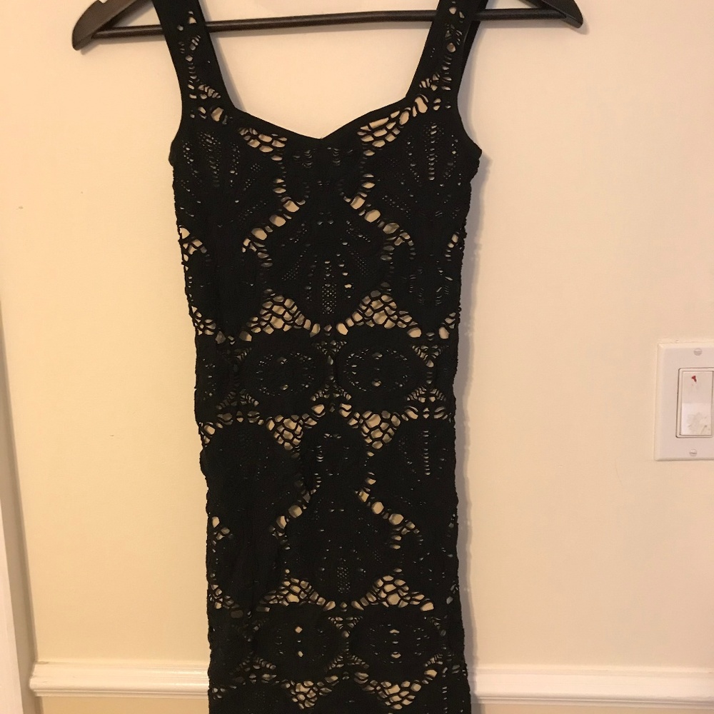 Black lace dress